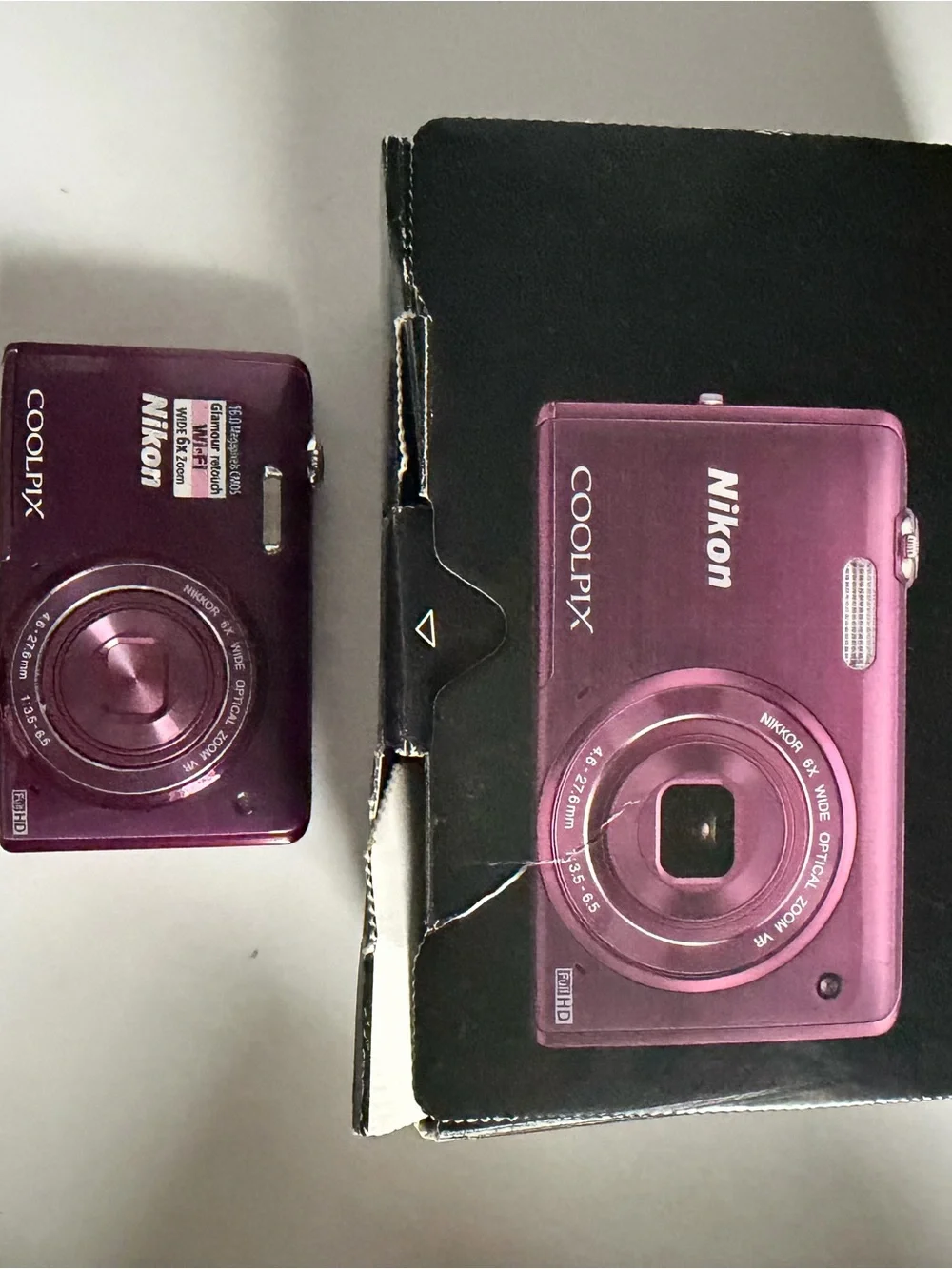 Nikon COOLPIX S5200 16.0MP Digital Camera with 6X NIKKOR Optical Zoom Lens, Plum